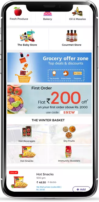 On-demand Grocery App Panel Works