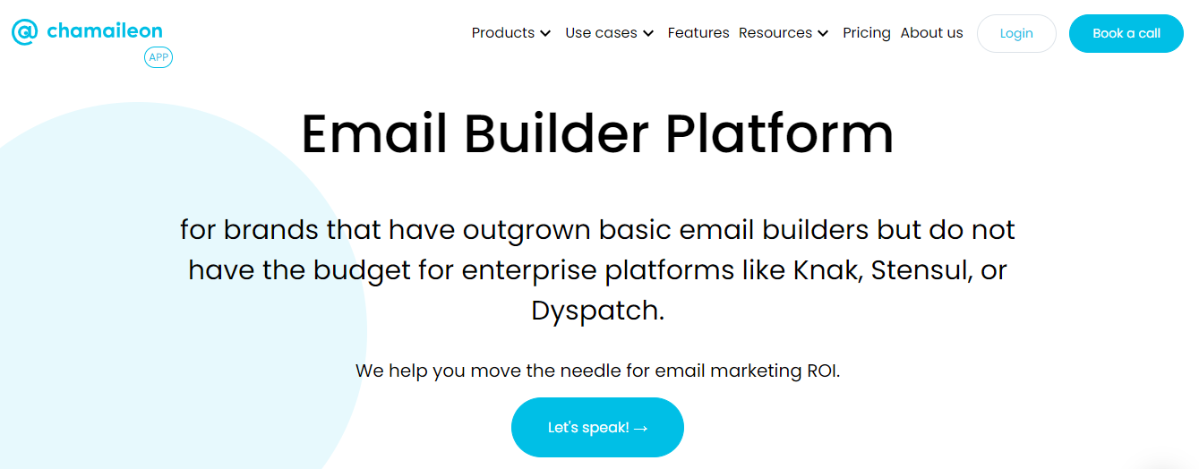 Email builder platform