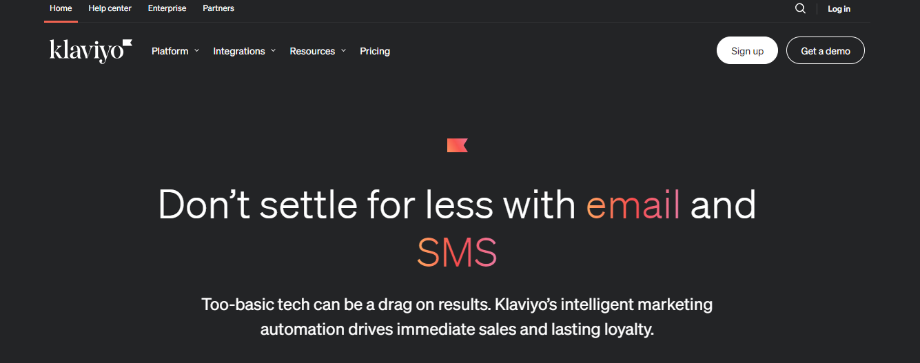 Don't settle for less with email and sms